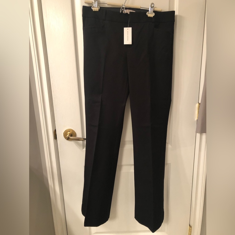 NWT! Banana Republic Sloan Flare Black Pants Size 10